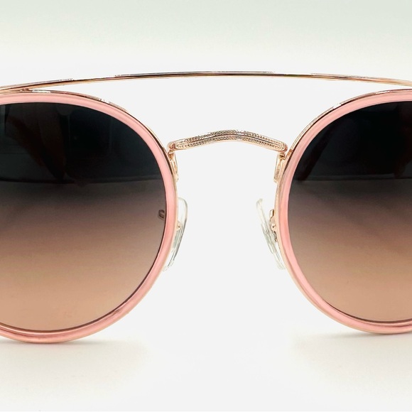 Ray-Ban Pink and Gold Sunglasses